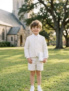 N Linen Dress Short Suit  Sz 6 Boy Imp Originals